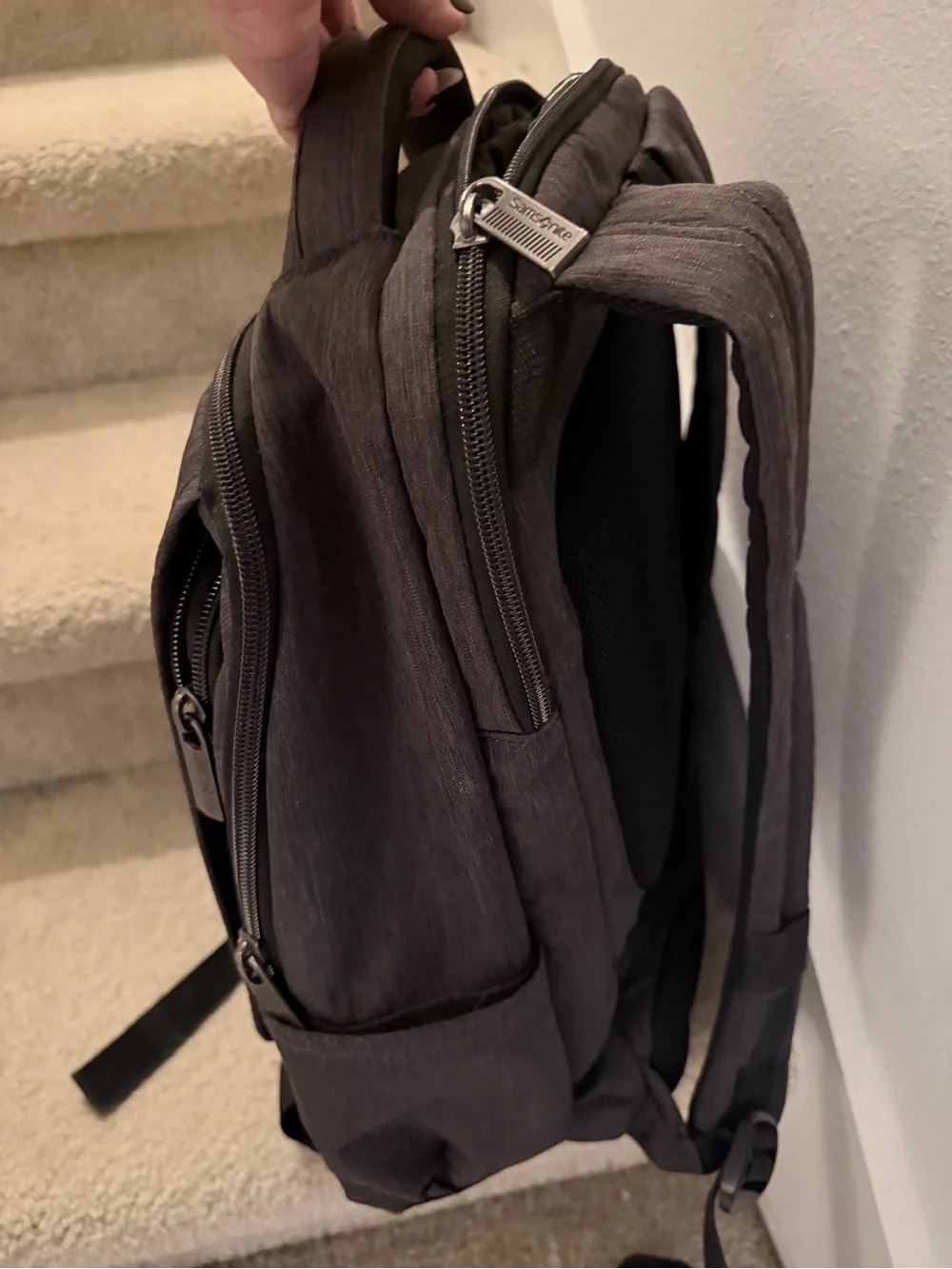 Samsonite Unisex Charcoal Gray Daily Backpack 19” Travel